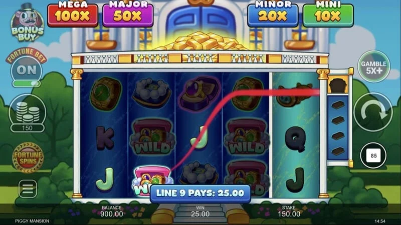 Piggy Mansion – raccolta di denaro da parte del simbolo collezionista